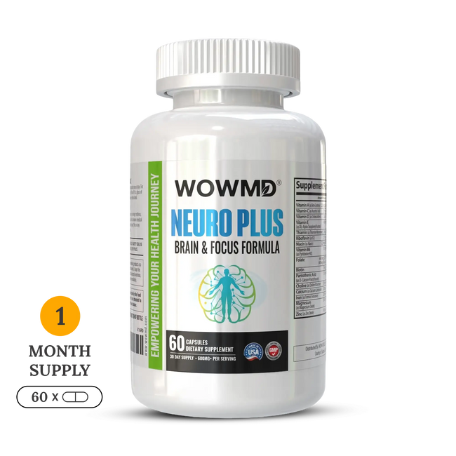 Neuro plus brain and focus formula bottle 1