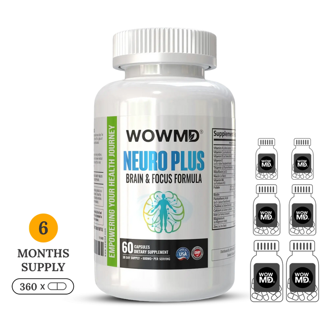 Neuro plus brain and focus formula bottle 6