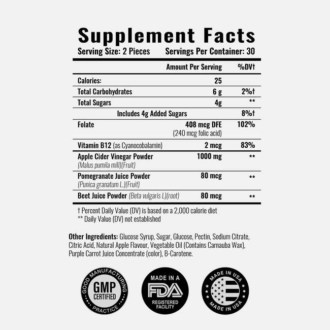 Acv power gummies ingredients