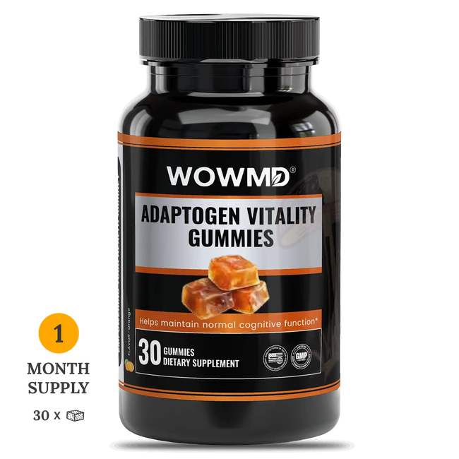Adaptogen vitality gummies bottle 1