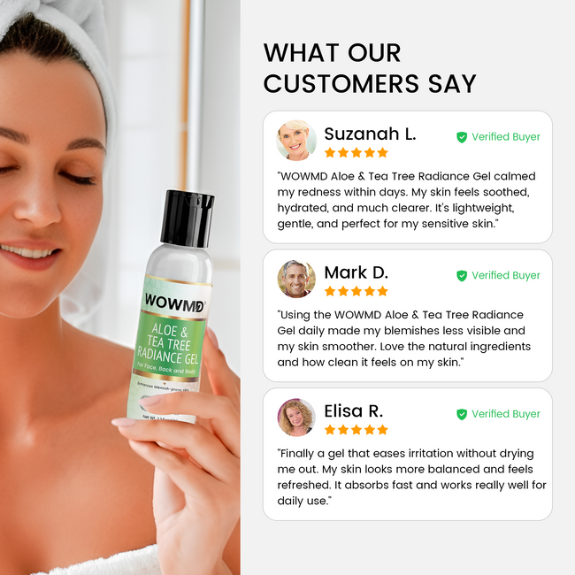 Aloe tea tree radiance gel reviews