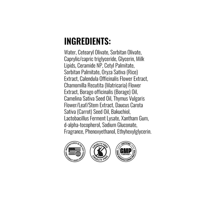 Anti aging moisturizer sensitive skin ingredient