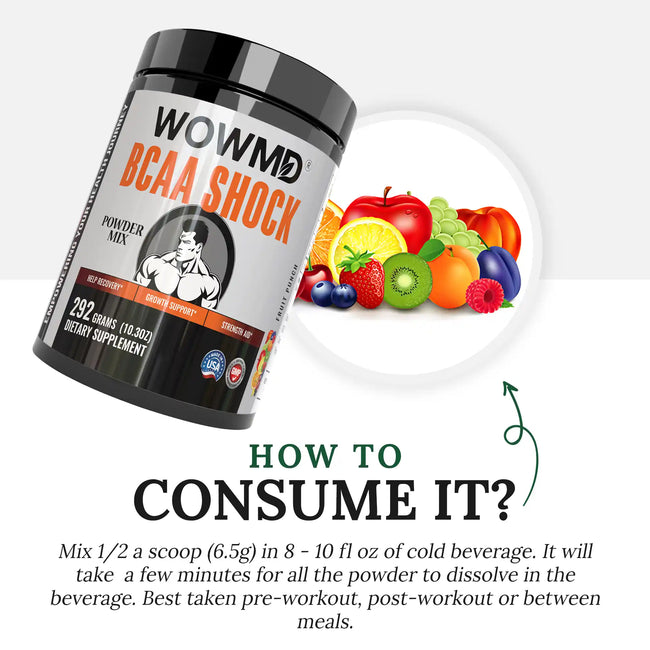 Bcaa shock fruit punch dosages