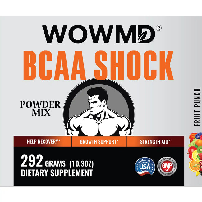 Bcaa shock fruit punch label