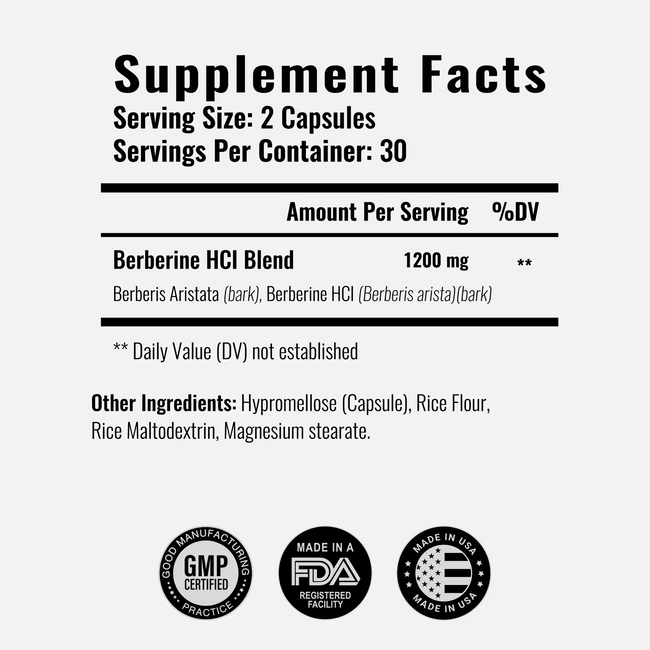 Berberine essentials ingredients