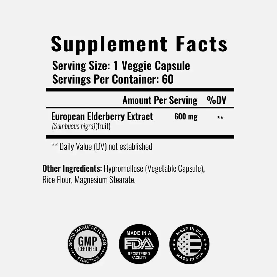Black Sambucus Elderberry Extract