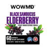wowmd black sambucus elderberry label