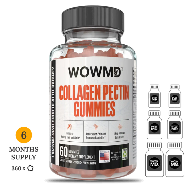 Collagen pectin gummies bottle 6