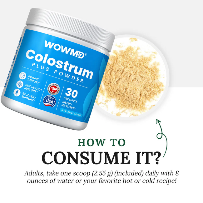 Colostrum plus powder dosages