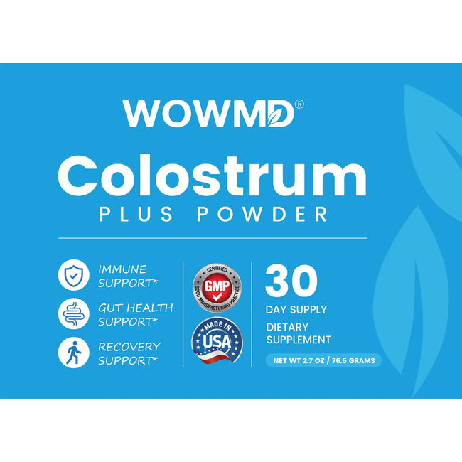 Colostrum plus powder label