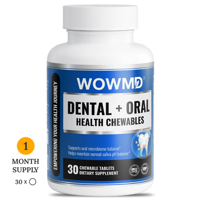 Dental oral health chewables bottle 1