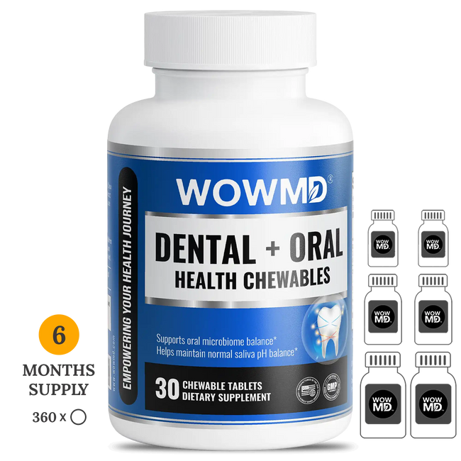 Dental oral health chewables bottle 6