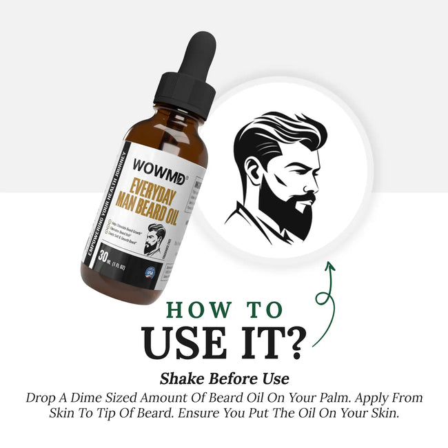 Everyday man beard oil dosages