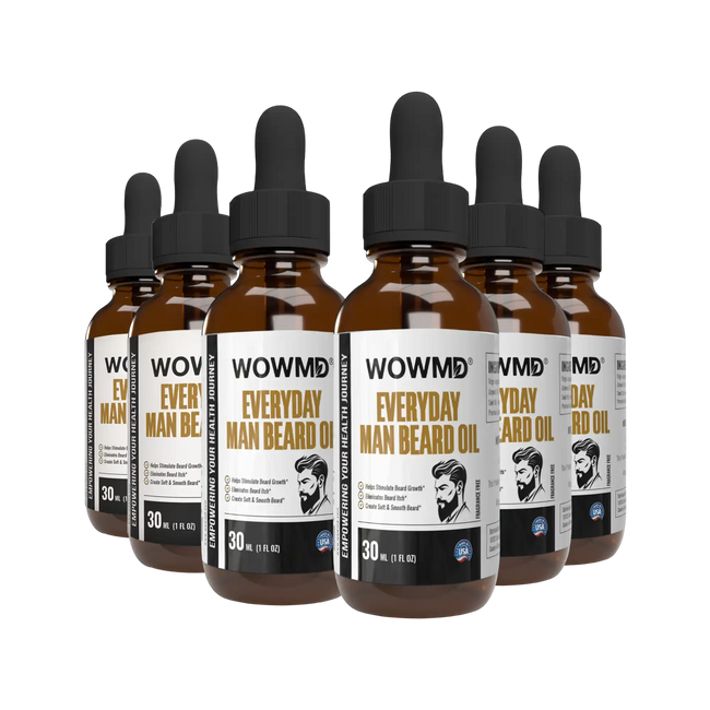 Everyday man beard oil six bottles value pack