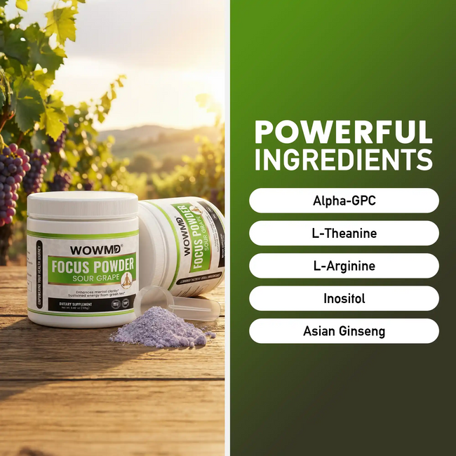 Focus powder sour grape ingredient