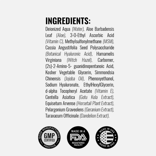 Glow fusion vitamin c serum ingredients