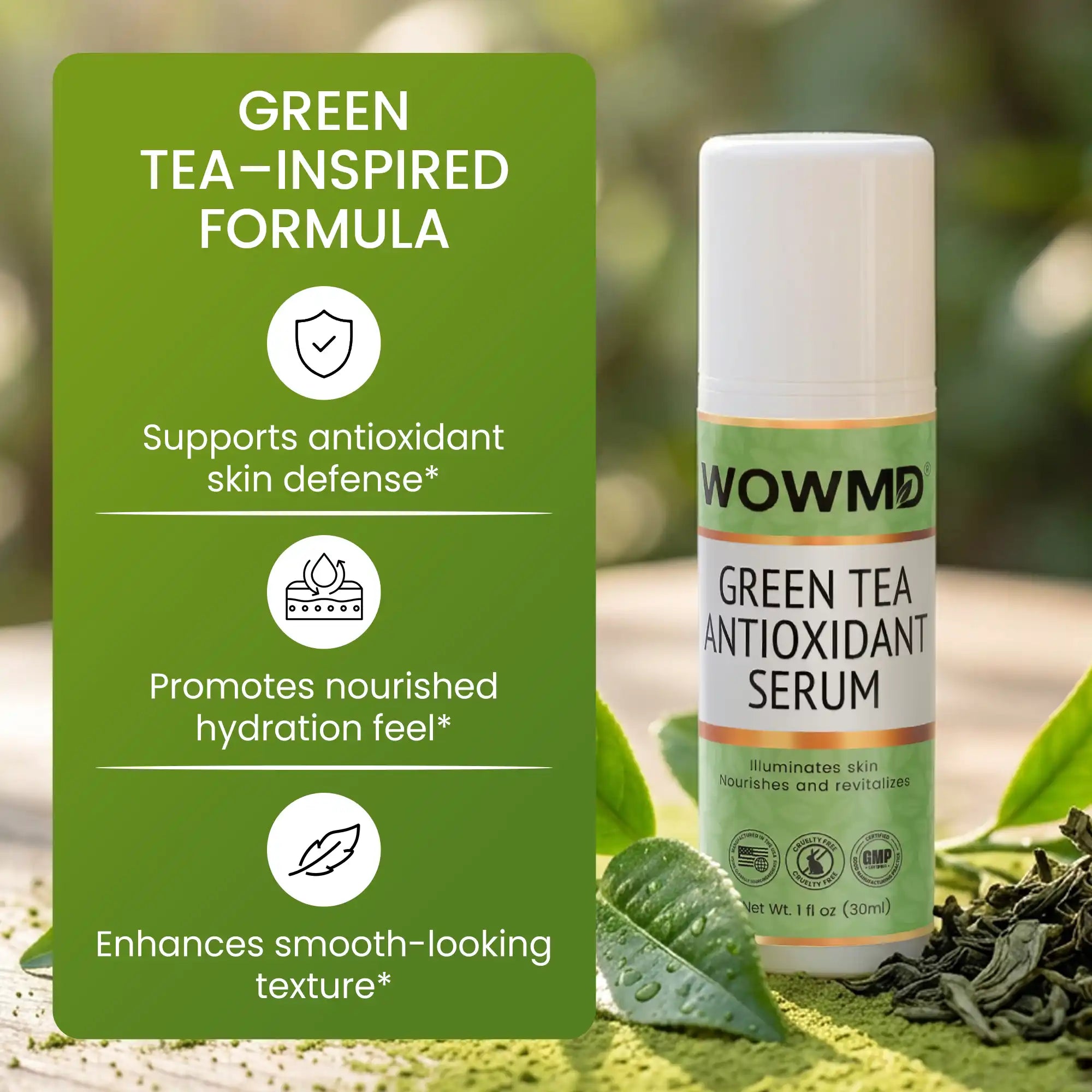 Buy Green Tea Antioxidant Serum for Radiant, Hydrated Skin | WOWMD