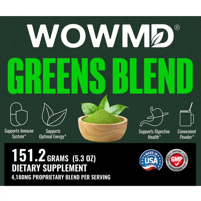 Greens blend label