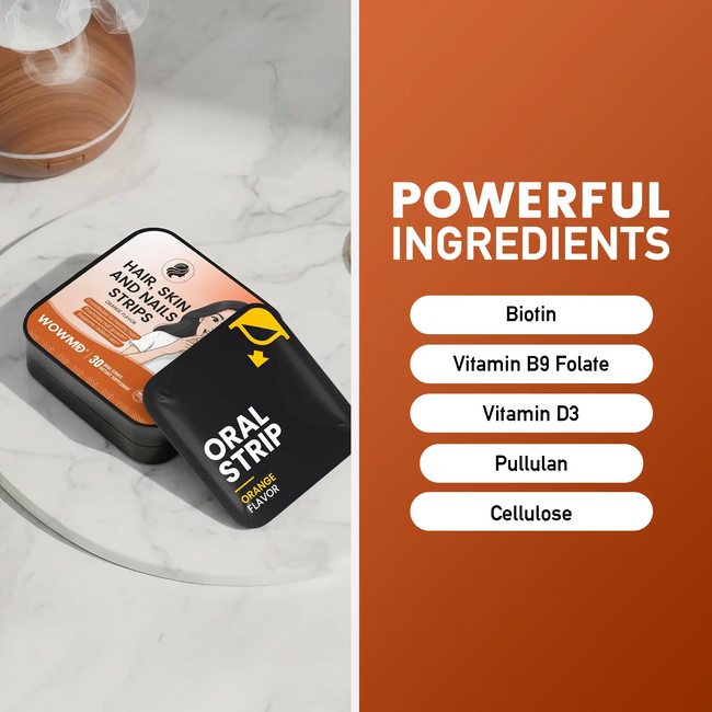 Hair skin and nails strips ingredient