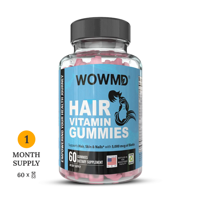 Hair vitamin gummies bottle 1