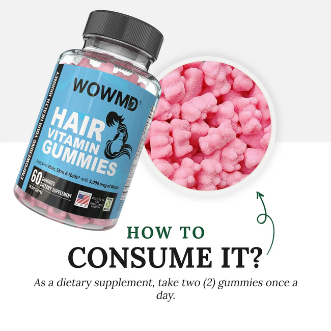 Hair vitamin gummies dosages
