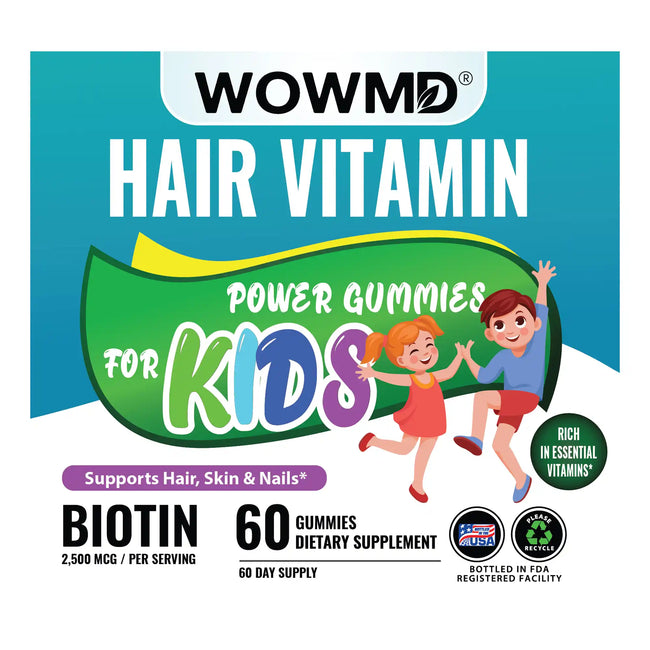 Hair vitamin kids label