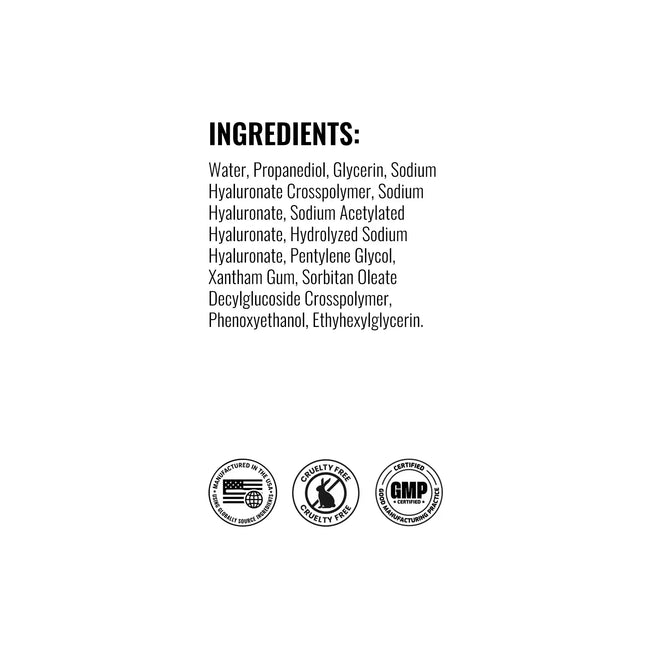 Hyaluronic acid serum ingredient