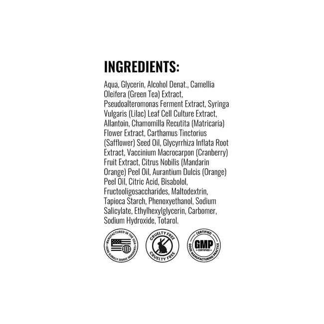 Hydro balancing gel cream ingredient