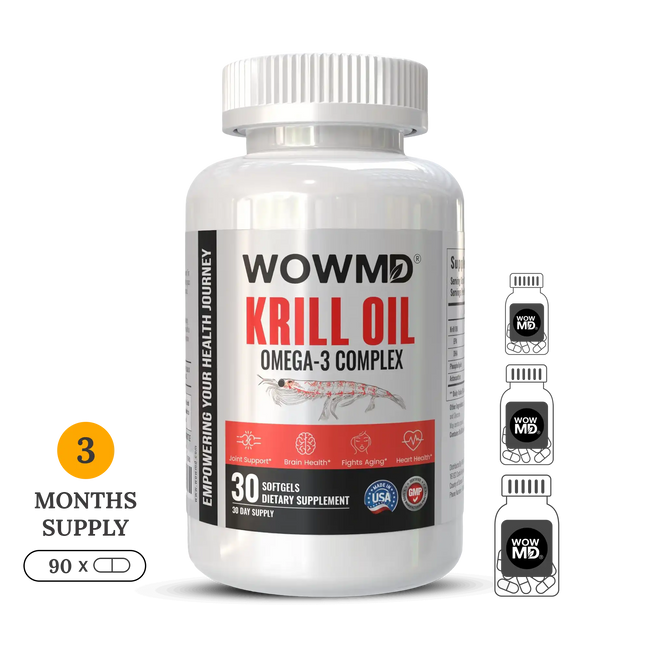 Krill oil omega 3 complex bottle 3