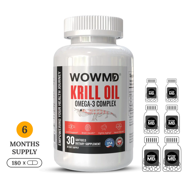 Krill oil omega 3 complex bottle 6