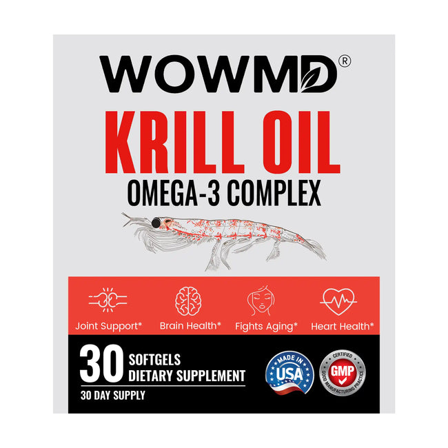 Krill oil omega 3 complex label