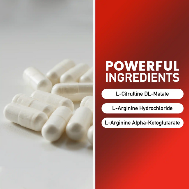 L citrulline and l arginine stack ingredient