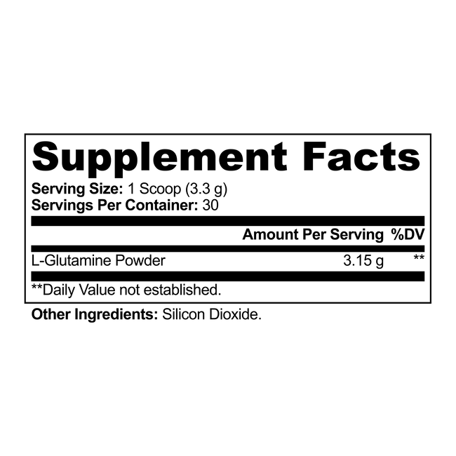 L glutamine supplement fact