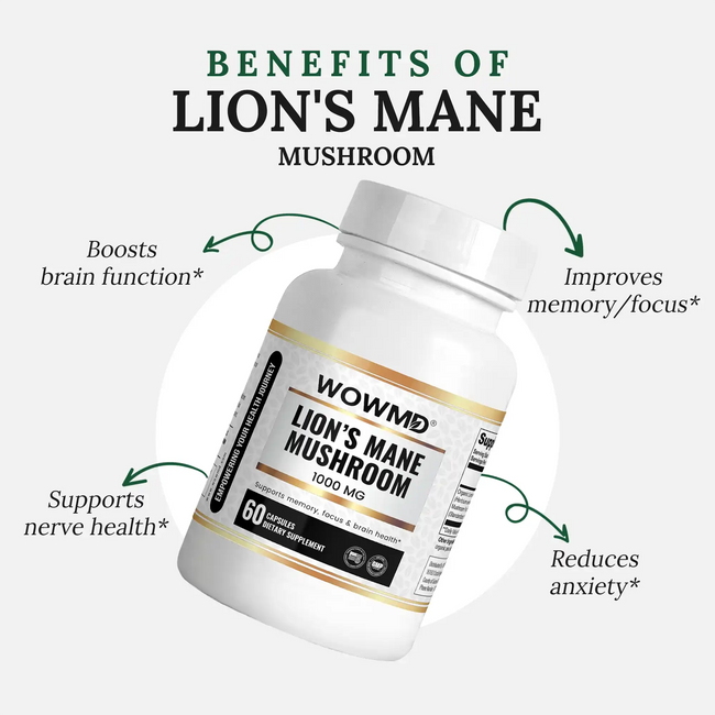 Lions mane mushroom benefits