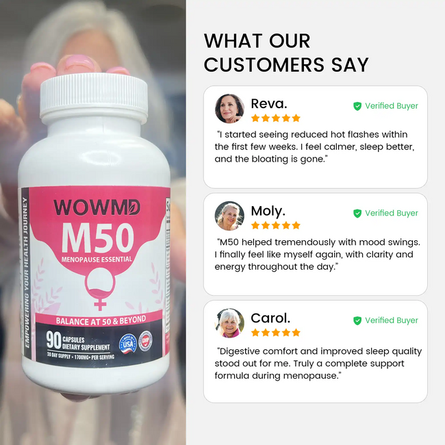 M50 menopause reviews