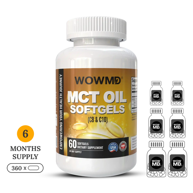Mct oil softgel bottle 6