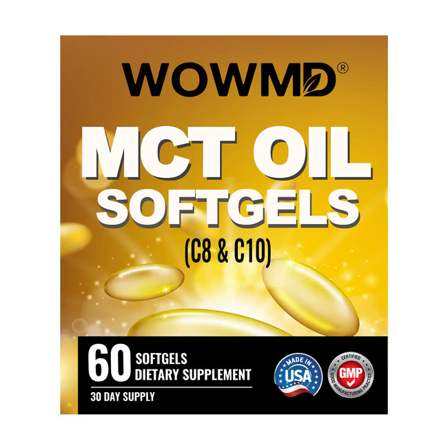 Mct oil softgel label