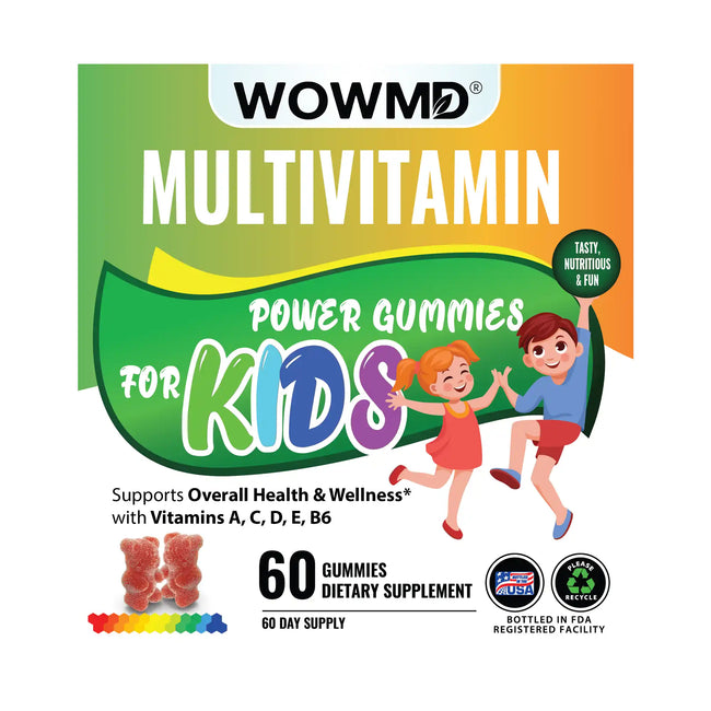 Multivitamin gummies kids label