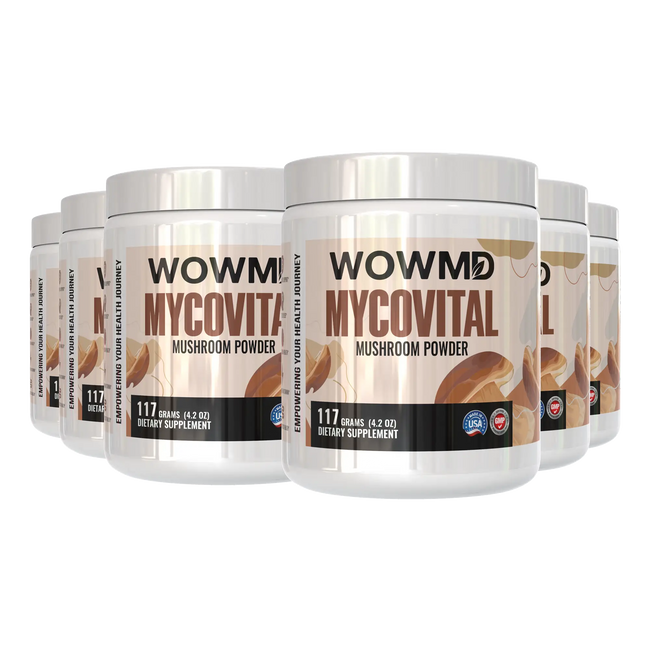 Mycovital mushroom powder six bottles vlaue pack