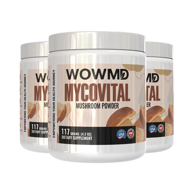 Mycovital mushroom powder three bottles vlaue pack