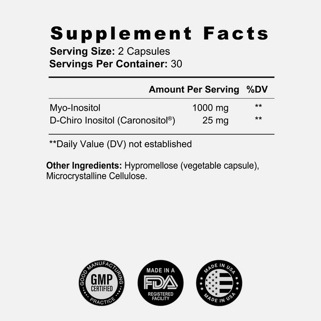 Myo d chiro inositol ingredients