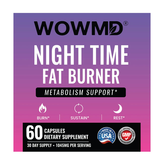Night time fat burner label