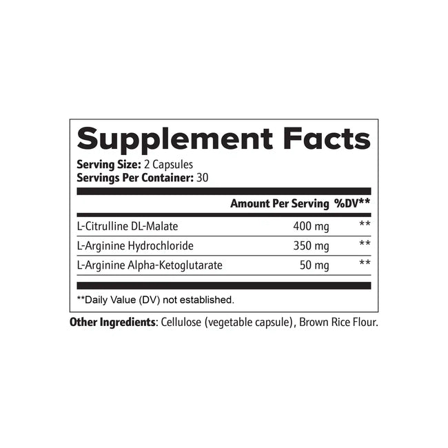 Nitric oxide supplement facts