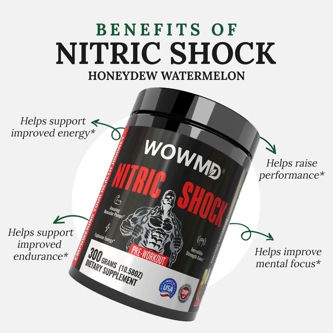 Nitric shock pre workout honeydew watermelon benefits