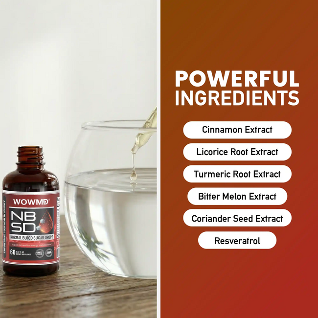 Normal blood sugar drops ingredient