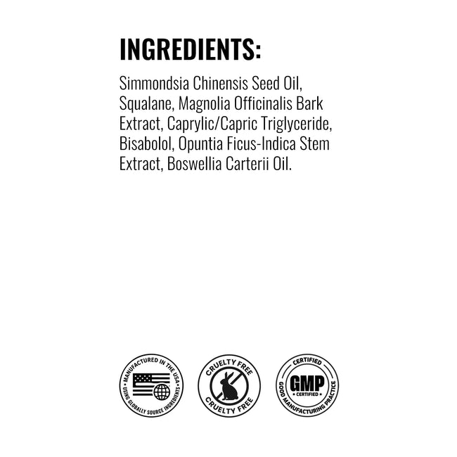 Nourishing jojoba face oil ingredient