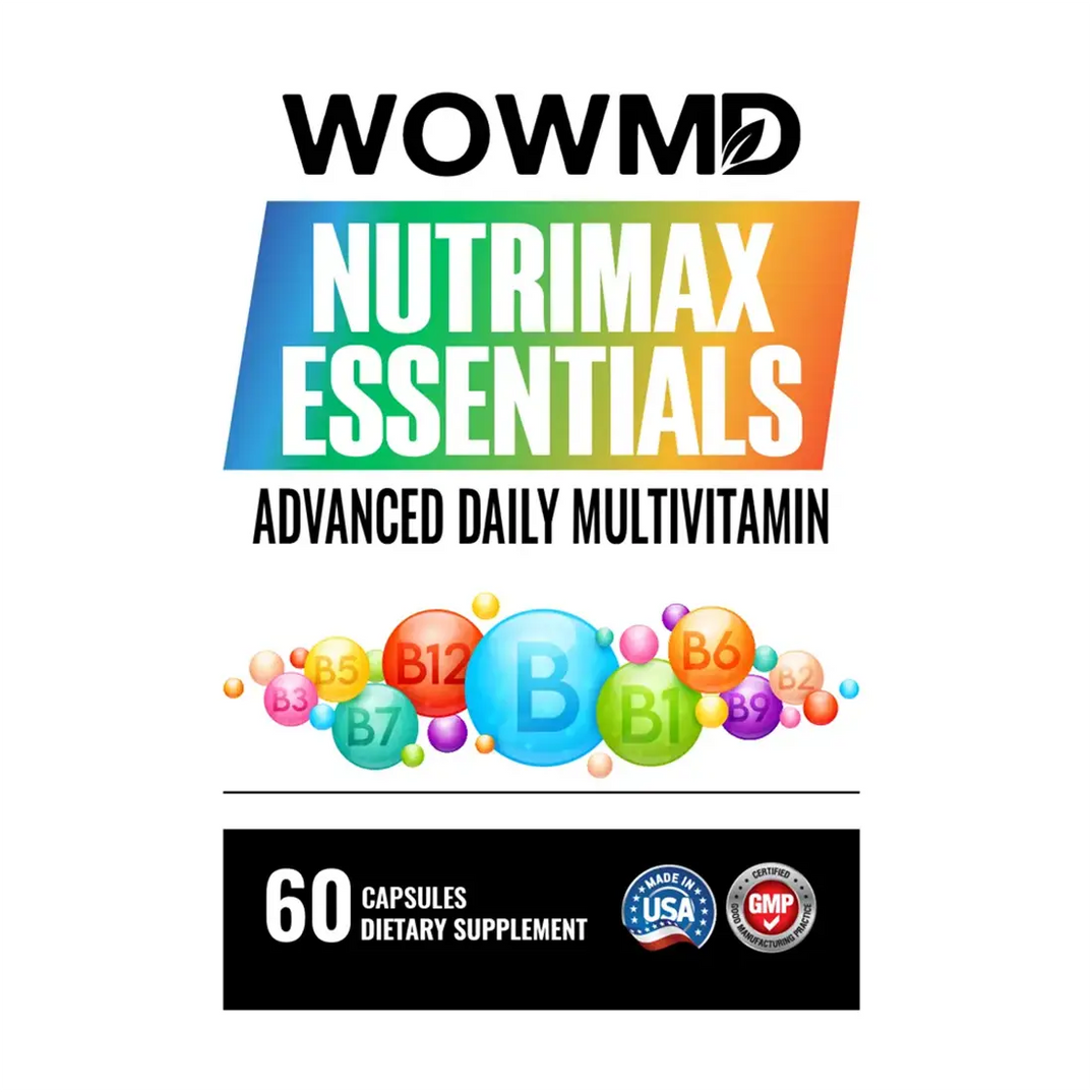 wowmd nutrimax essentials advanced daily multivitamin label