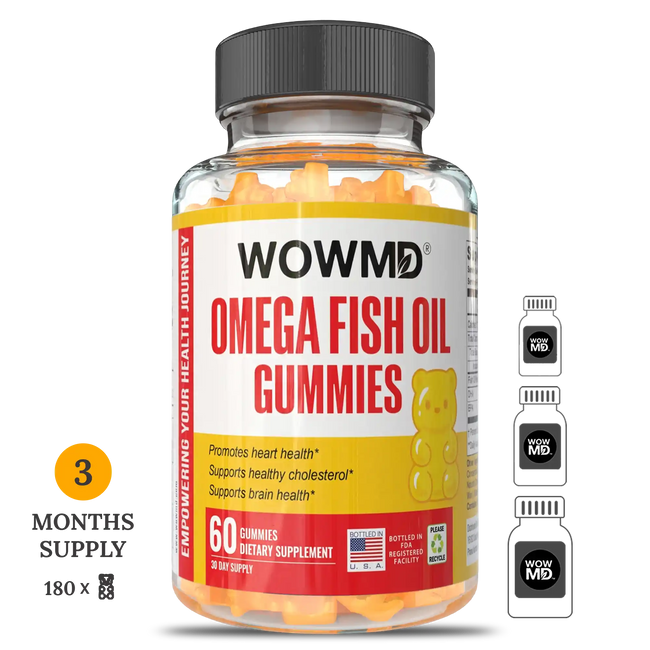 Omega fish oil gummies bottle 3