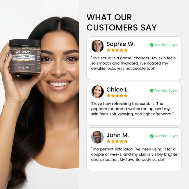 Peppermint coffee scrub reviews