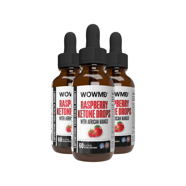 Raspberry ketone drops three bottles value pack